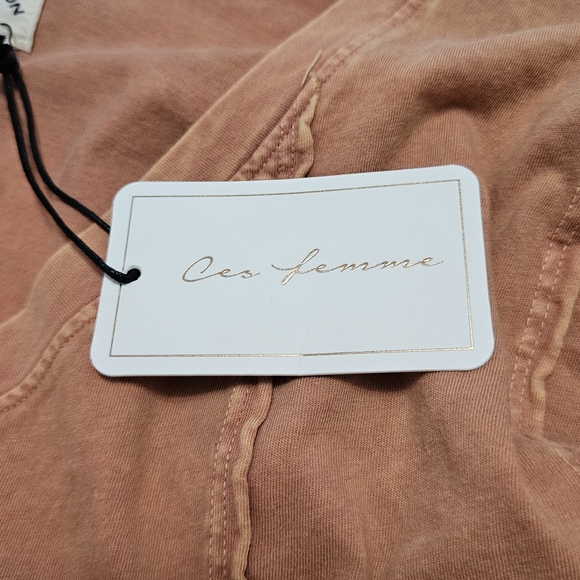 Ces Femme Organic Cotton Burnt Orange Top. NWT - Picture 11 of 13